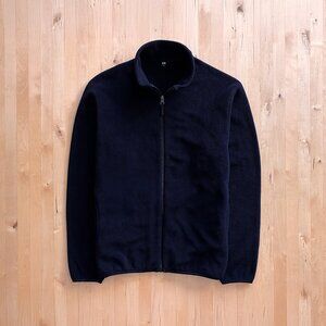 Uniqlo Fleece Full-Zip Jacket Navy Mens Medium
